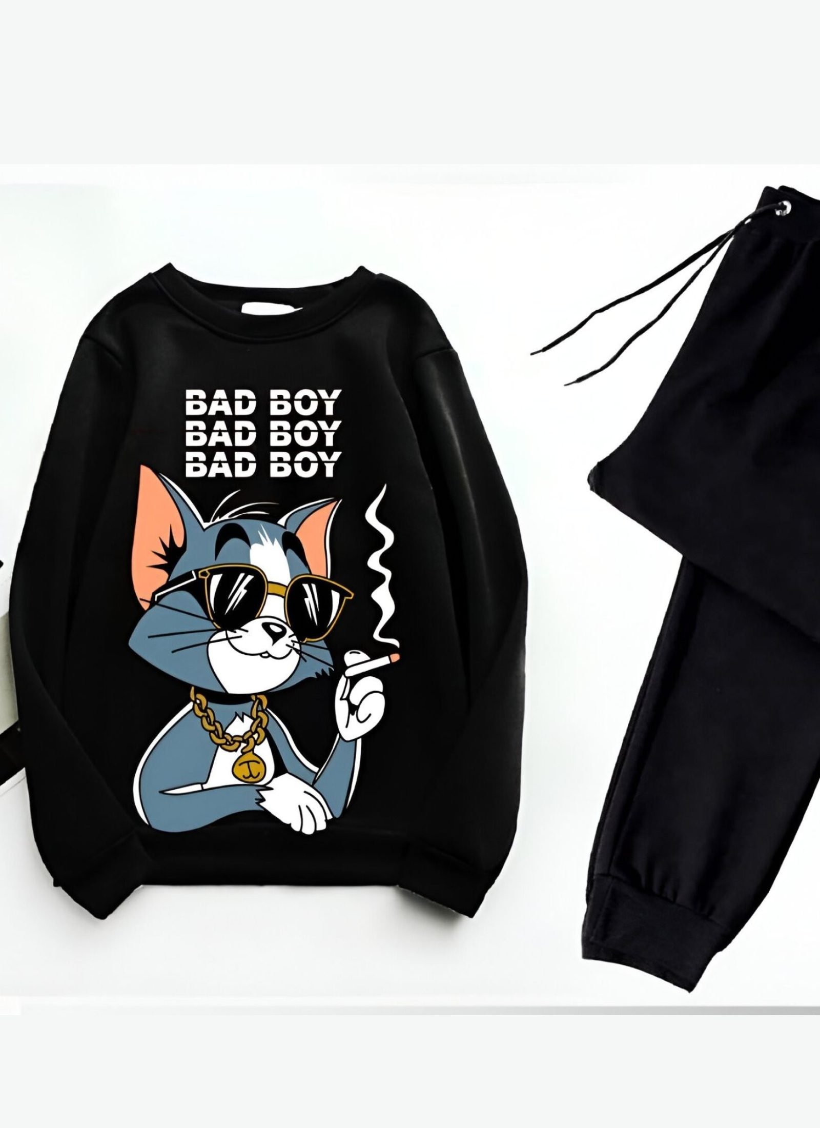 Trendy Tom & Jerry Bad Boy Cartoon Print